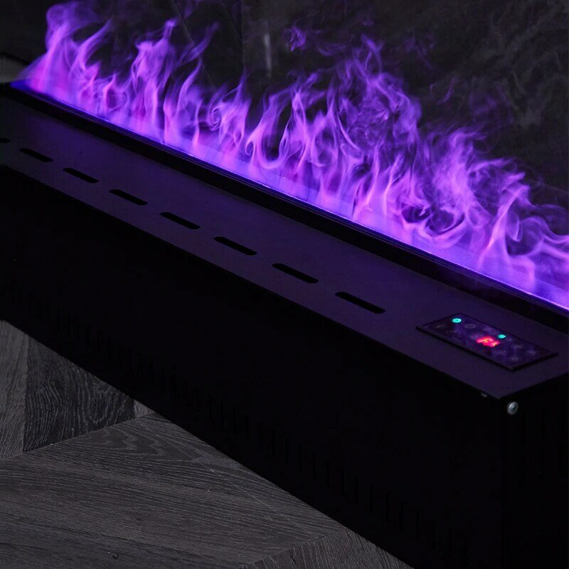 Cold Rolled Steel Plate Manual Panel 3d Simulation Flame Electric Fireplace Remote Control Fogging Fireplace