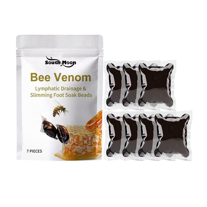 Bee Foot Bath Pack para Emagrecimento, Grânulos naturais Herbal, Cuidados com a desintoxicação do corpo, Produto de saúde