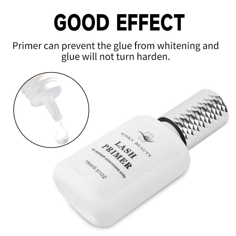 Winky Beauty Eyelash Extensions Glue Primer for Lash Application From South Korea 15ml Fixing Agent Lashes Glue Makeup Tools