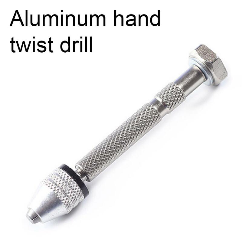 Aluminum Hand Drill for Wood  Walnut  Resin Jewelry DIY Making with 10pcs Drill Bit Set Commonly Used for Resin