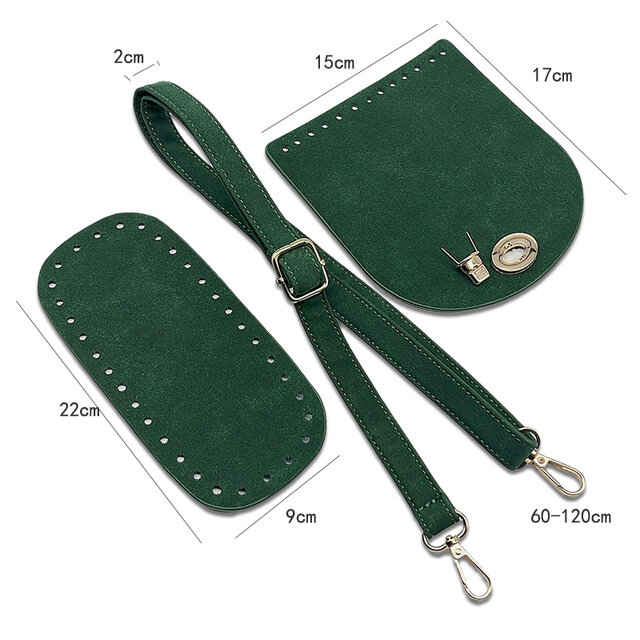 7pc Set Handmade Bag Bottom Flap Cover Hardware For Bags DIY HandBag Shloulder Straps For Knitting Bags Handbag Crossbody Bags
