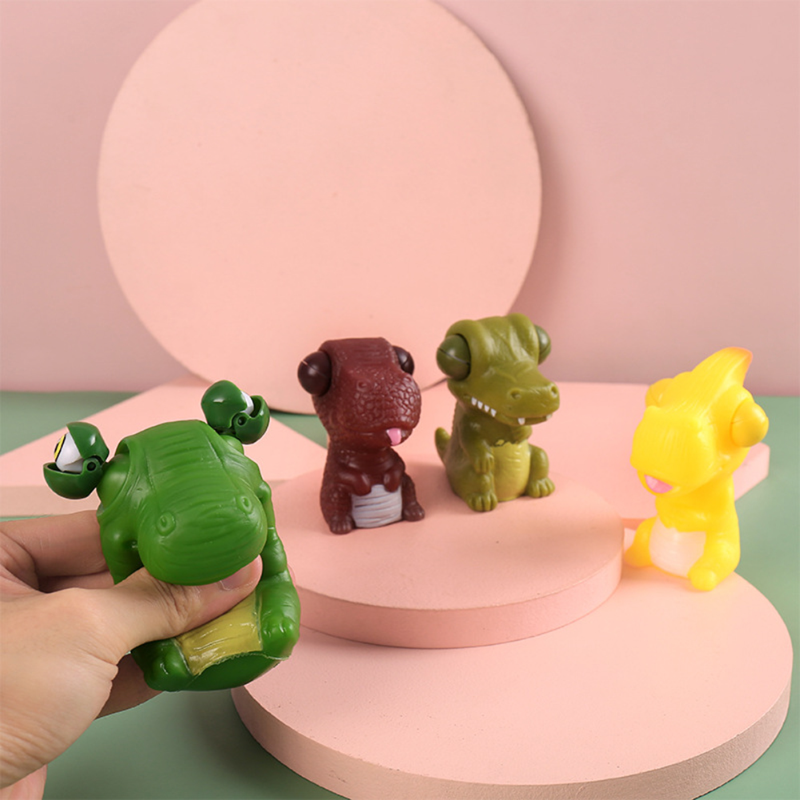 Dinosaur Decompression Toys Washable TPR Soft Glue Antistress Toy Multipurpose Stress Reliever Toy Game Props for Children Gifts