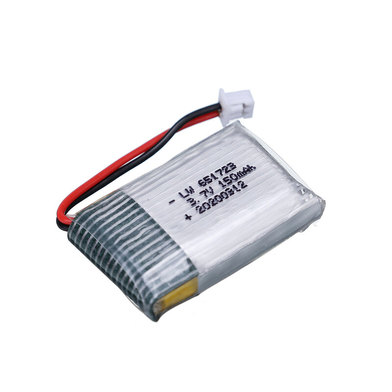 3.7V 150mah 651723 for H20 S8 M67 U839 RC Quadcopter helicopter spare parts 3.7V LiPo battery for H20 toys Drones batteries