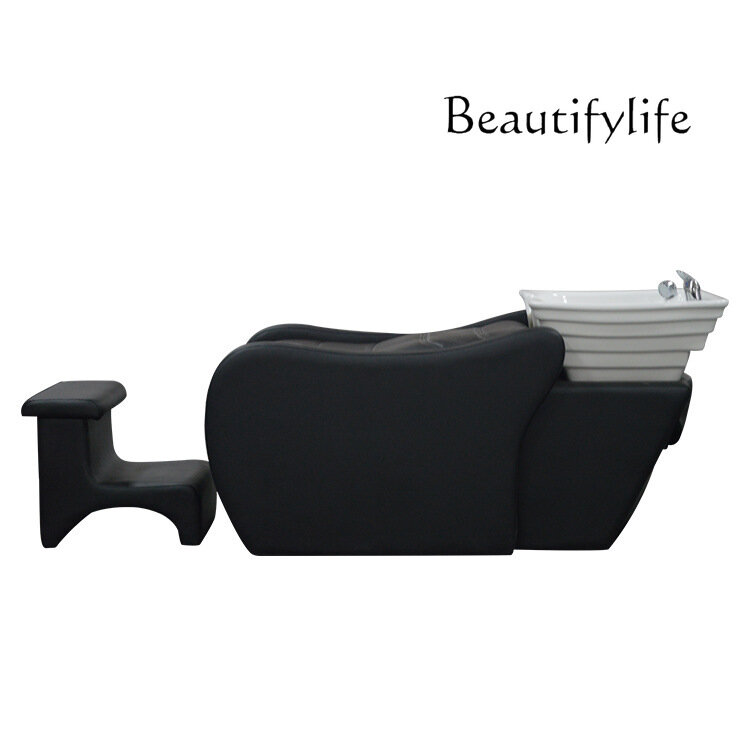Lying Half Automatic Massage Shampoo Bed Cosmetology Shop Flushing Bed for Hair Salon Barber Spa