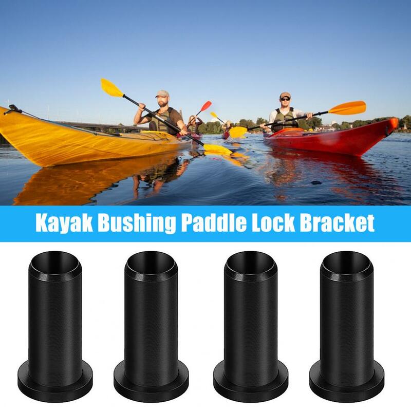 Buje de Kayak fácil de instalar, insertos de enchufe de bloqueo de remos para barco duradero, instalación Simple, 4 piezas, resistente al desgaste, Mangas de remos para barco