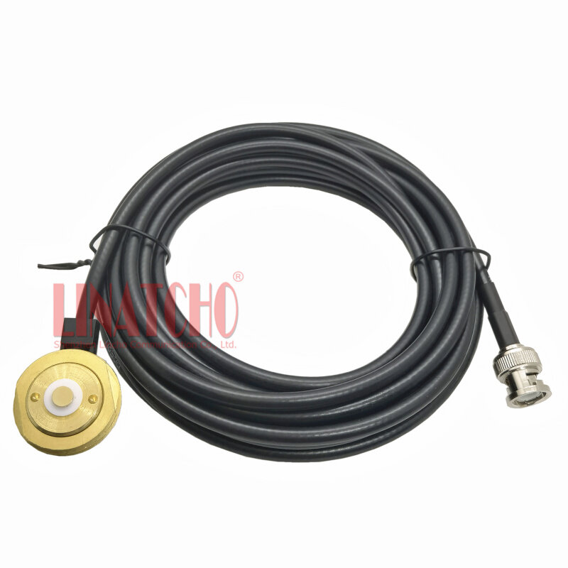 Accommodate Handheld Radios Antenna BNC Male to NMO Mount Connector Cable Using 5 Meters RG58 Coax