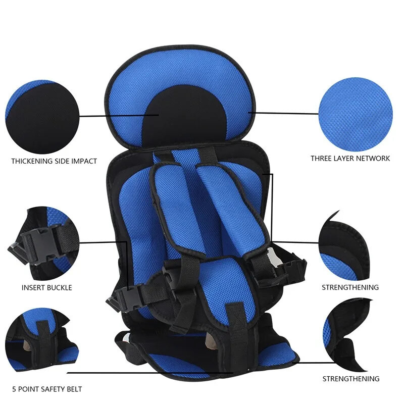Kinder sicherung Sitz matte für 6 Monate bis 12 Jahre alte atmungsaktive Stühle Matten Baby Autos itz kissen verstellbare Kinderwagen Sitzpolster