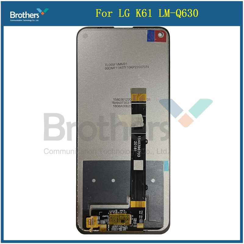 For LG K61 LCD Display Touch Screen Digitizer Assembly With Frame For LG Q61 LMQ630EAW LM-Q630 Screen Replacement Repair Parts
