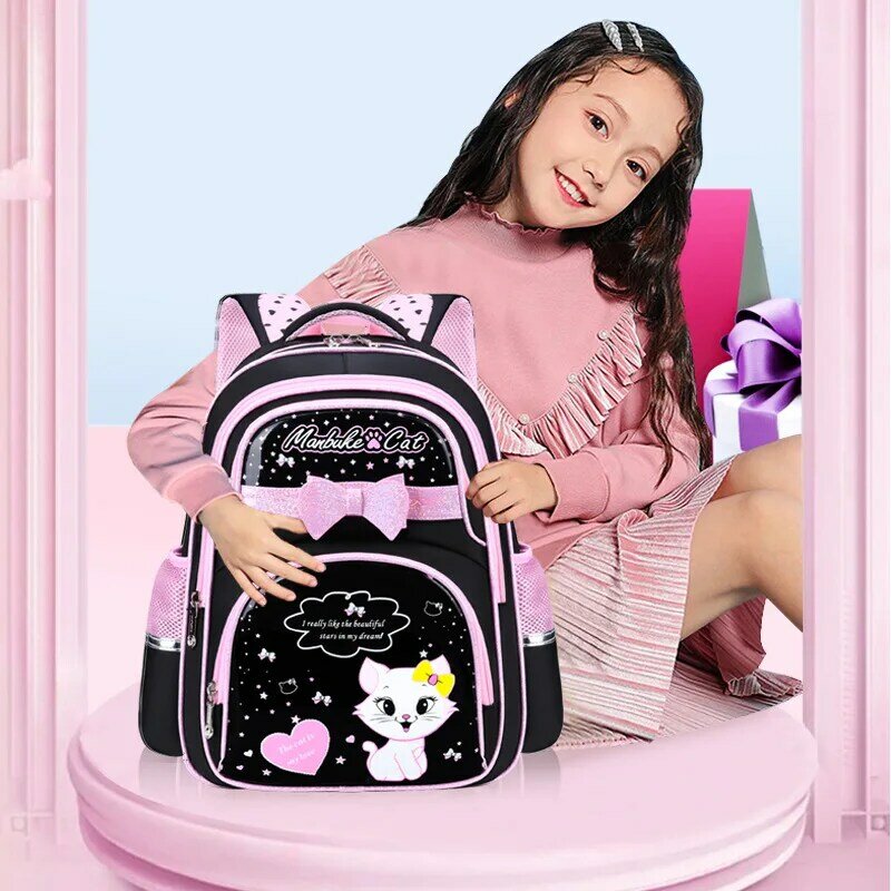 Mochila escolar de estilo coreano para students1-3-4-6Grade5Children de escuela primaria, mochila bonita para niña, schoolbag6-12One-year-old