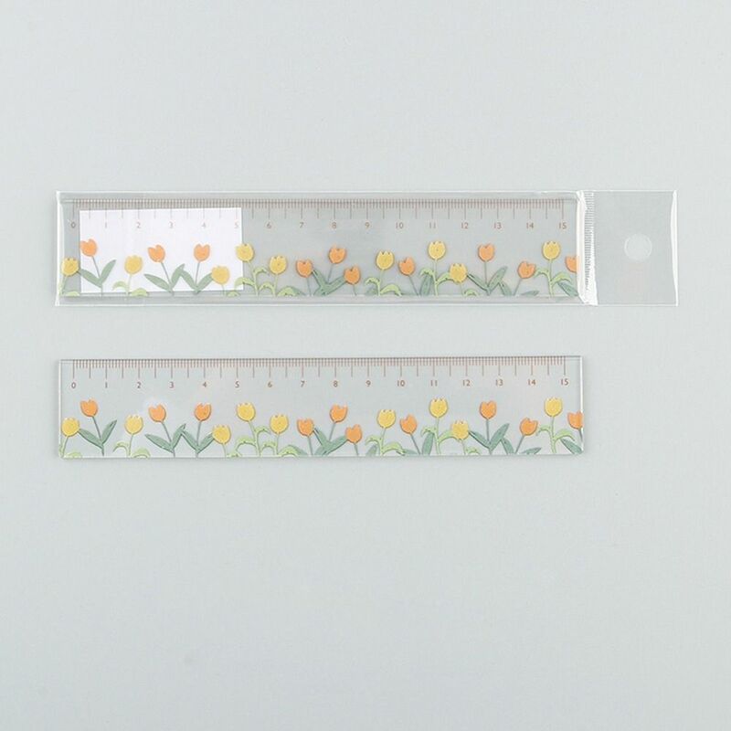 Righello da 15 cm multifunzione strumenti di disegno fai da te righelli per fiori per studenti materiale per ufficio scolastico materiale scolastico