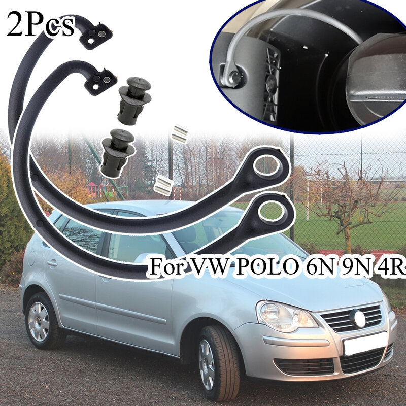 2Pcs Fuel Oil Tank Inner Cover Plug For VW POLO 6N 9N Petrol Diesel Cap Lid Gas Filler Support Retaining Strap Cord Rope Tether
