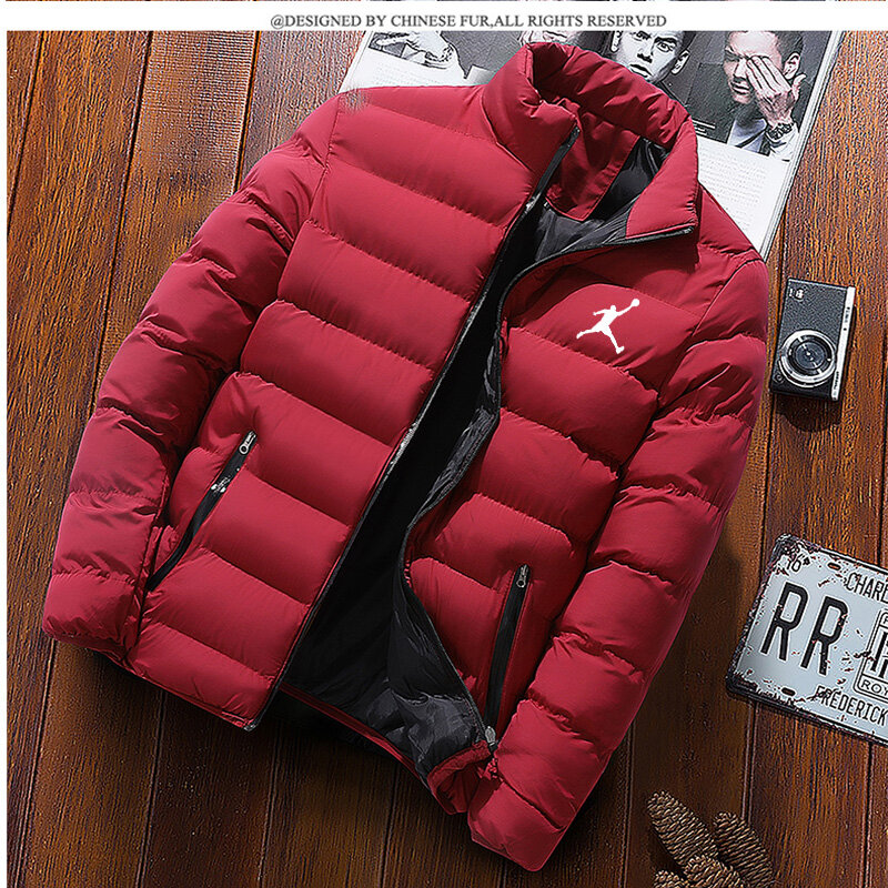 2023 Jackets Winter Men's Padded Jacket Middle-aged And Young Large Size Light And Thin Short Padded 23 Jacket Warm Coat