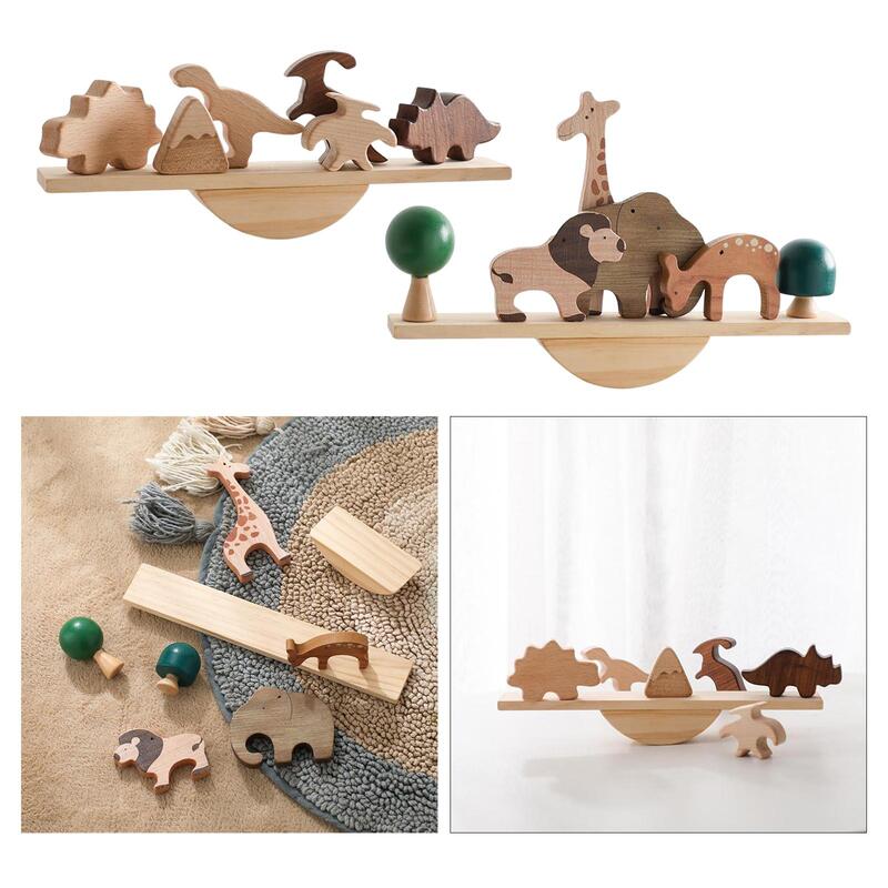 Il partito del giocattolo del blocco dell'equilibrio di legno favorisce i giocattoli educativi prescolare apprendimento precoce superficie liscia giocattoli Montessori abilità motorie fini