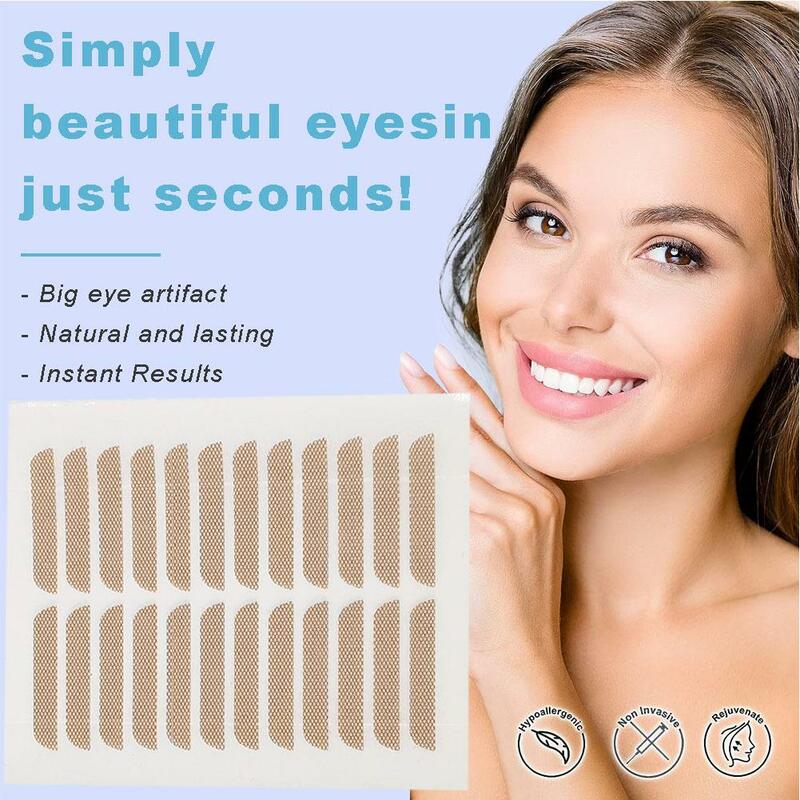 20pairs/sheet Invisible Eyelid Sticker Lace Eye Lift Tools Double Adhesive Eyelid Tape Strips Tape Eye Stickers H1i7