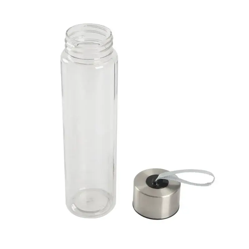 Mainfishing-زجاجة ماء بلاستيكية شفافة مع حزام ، غطاء لولبي ، فولاذ مقاوم للصدأ ، 18 أونصة