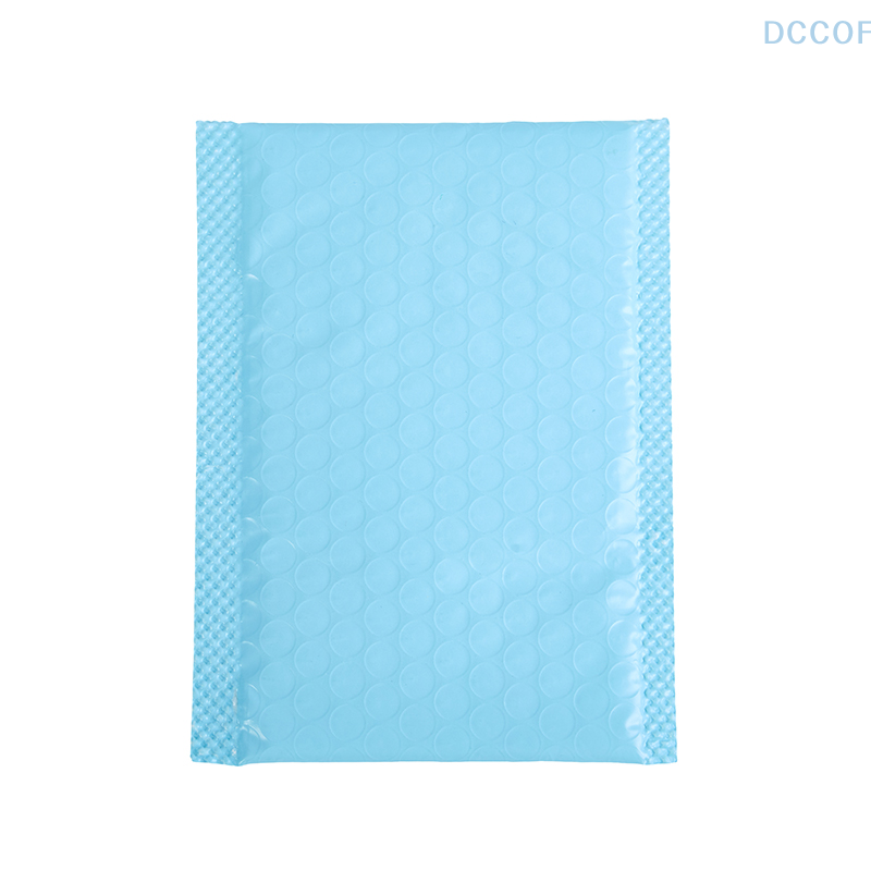 10 szt. Jasnoniebieskiej koperty z bąbelkami wyściełanej koperty na przesyłki torby przewozowe samouszczelniającej dla małych torebka bąbelkowa biznesowych