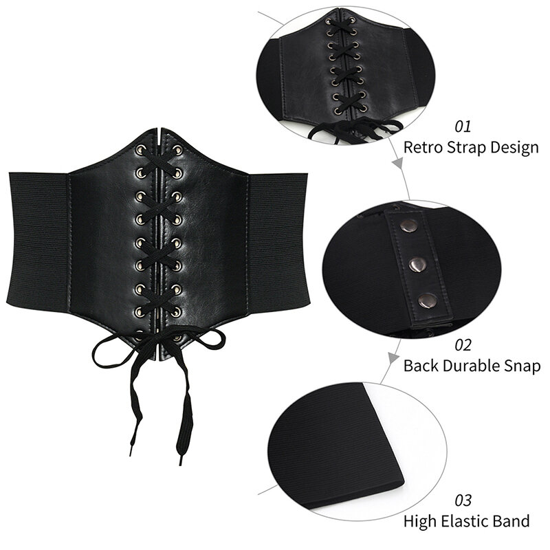 Donne Sexy corsetto sottoseno gotico farfalla catena curva Shaper modellazione cinturino dimagrante cintura in vita catena corsetti in pizzo bustini