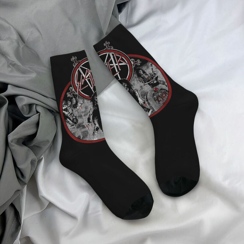 Slayer Live Undead Socks para homens e mulheres, engraçado, feliz, Hip Hop, primavera, verão, outono, inverno, presente