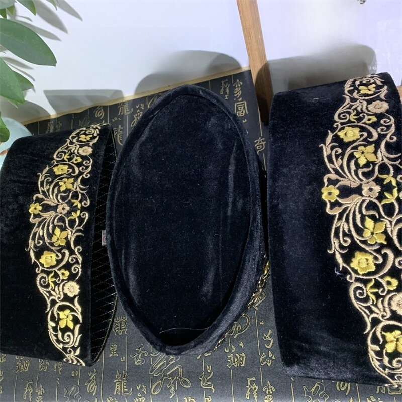 Muzułmańskie czapki dla mężczyzn Odzież Produkty podatkowe Turcja Darmowa wysyłka Modlitwa Malezyjska czapka łódź Kippa Islamic Kufi Topi Czarny 03157