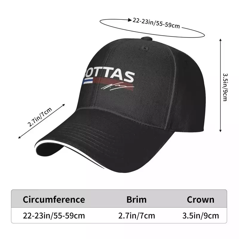 Valtteri bottas หมวกเบสบอล2023ใหม่หมวกดีไซน์เนอร์หมวกหรูสำหรับผู้ชายและผู้หญิง