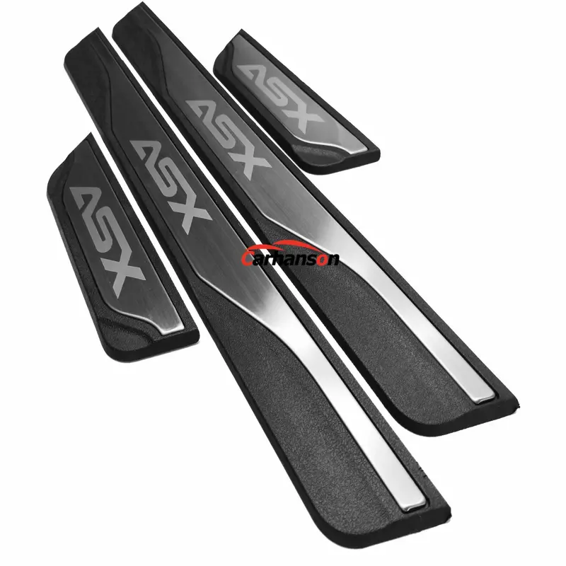 Protecteur de plaque de seuil de porte de voiture pour Mitsubishi ASX, accessoires de seuil, garniture de protection de pédale de seuil, 2023, 2024, 2020, 2015