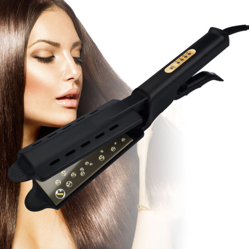 Выпрямитель для волос четырехступенчатый с регулировкой температуры керамический турмалиновый ионный утюжок для волос выпрямитель для женщин широкая панель