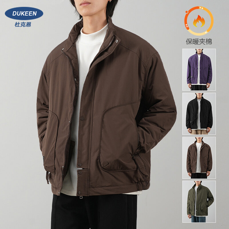 Bawełniany kombinezon Maillard, wiosenna i jesienna, pogrubiona kurtka, odzież robocza
