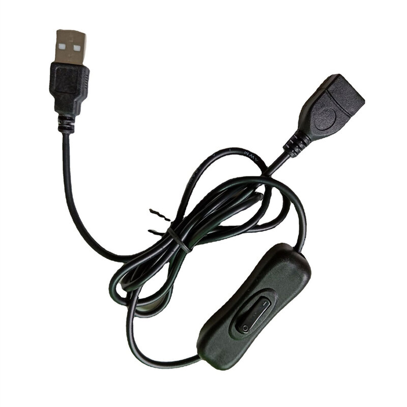 Cable de extensión USB de 100cm con interruptor de encendido/apagado, Cable de extensión, palanca de alimentación, línea de adaptador duradero, accesorios