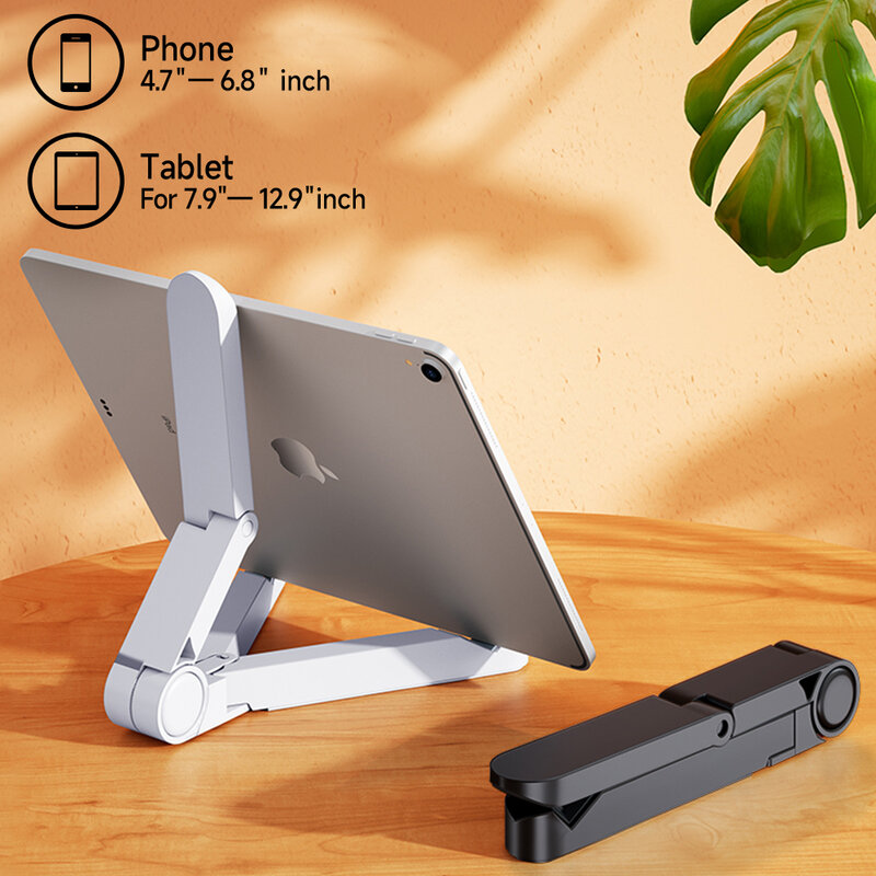 Pemegang Tablet Universal Desktop Lipat Sederhana Mudah Dibawa Ponsel Tetap Tablet Berdiri untuk Samsung Xiaomi iPad Berdiri