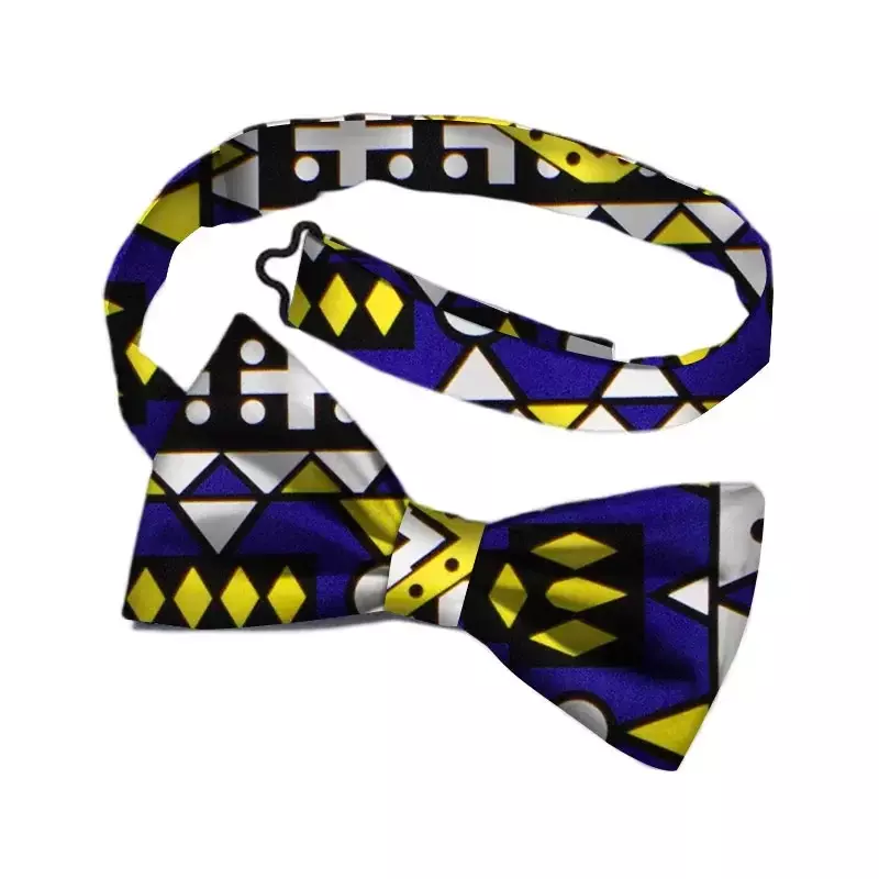 Afrykański nadruk muszka dla mężczyzn Bohemia afrykańska bawełna nadruk na tkaninie prezenty dla mężczyzn afrykańskie tradycyjne męskie z imitacją kołnierzyka WYb340