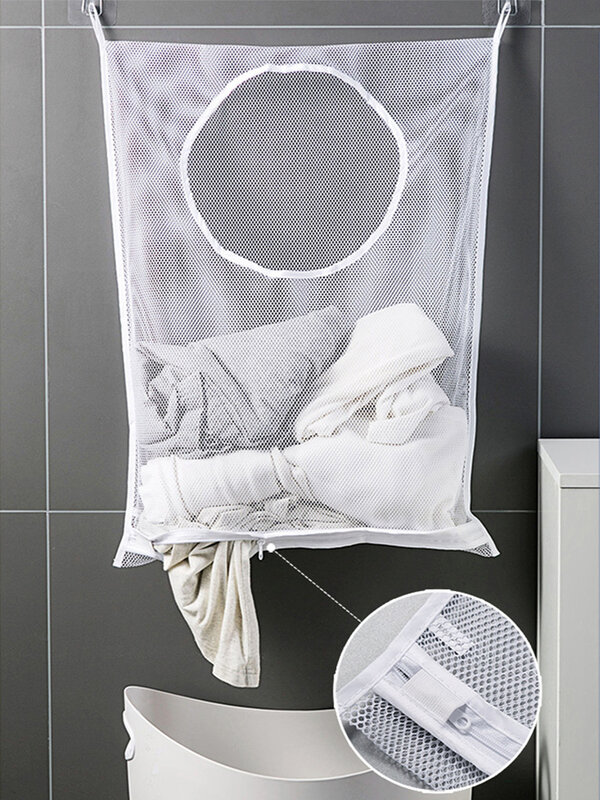 Tas permainan untuk ibu jaring bayi produk mandi Organizer mainan mandi perawatan rambut penyimpanan baju dengan 2 buah kait