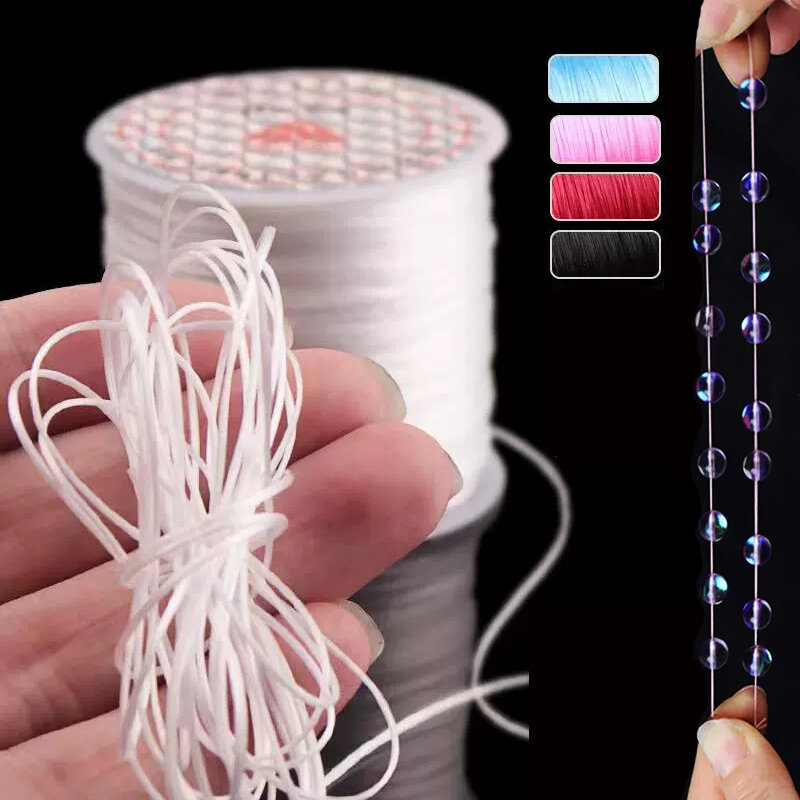 Elastic Crystal String Thread para Fazer Jóias, Pulseiras Beading, Cabo, Stretch, Linha, Corda DIY, 40m, 0.7mm