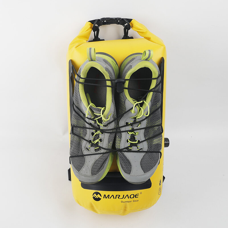 Outdoor Camping saco impermeável com bolsa de sapatos, Mochilas de preservação do calor, Separação seca molhada, Viagem sacos para bagagem