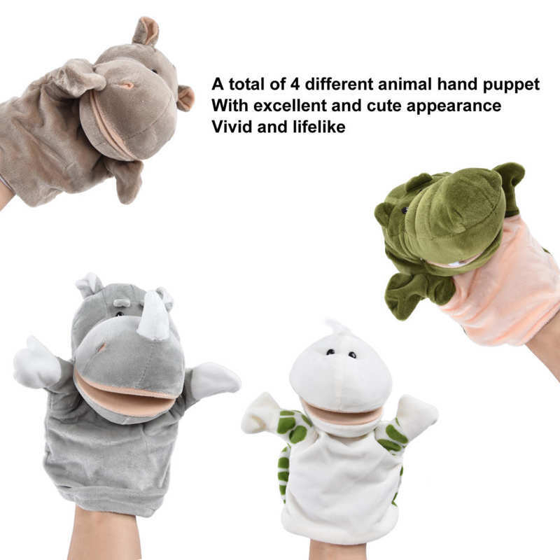 Hand Puppets PP Cotton Short Plush  Animal Hand Puppets for Kids for Storytelling