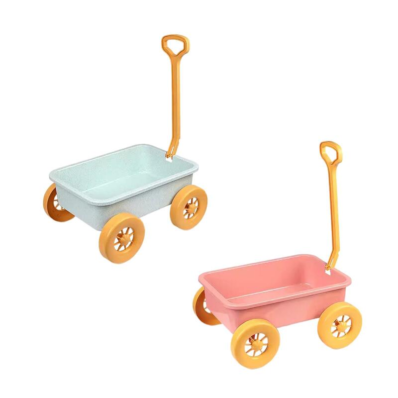 Kids 'Wagon Toy for Garden, Beach Game, Indoor Pretend Play, Sand Toy Trolley, quintal ao ar livre, jardinagem à beira-mar, verão