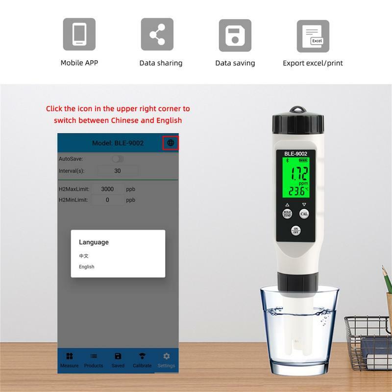 Penna per Tester per acqua potabile misuratore per test dell'acqua compatto e portatile con foro per gancio apparecchio per l'acqua per l'acquacoltura da campeggio a casa