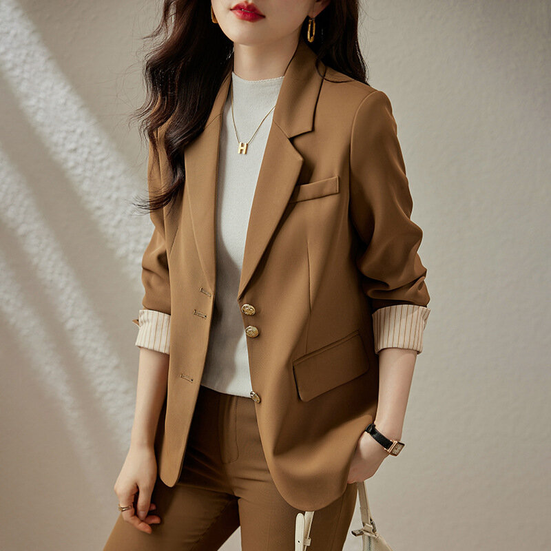 High-Grade Suit Jacket for Women Spring and Autumn 2023 New Temperament Goddess Style Casual High-End Business Wear Suit