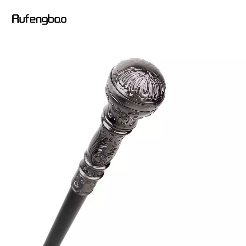 Silver Luxury Round Handle Fashion Walking Stick for Party Decorative Walking Cane Elegant Crosier Knob Walking Stick 93cm