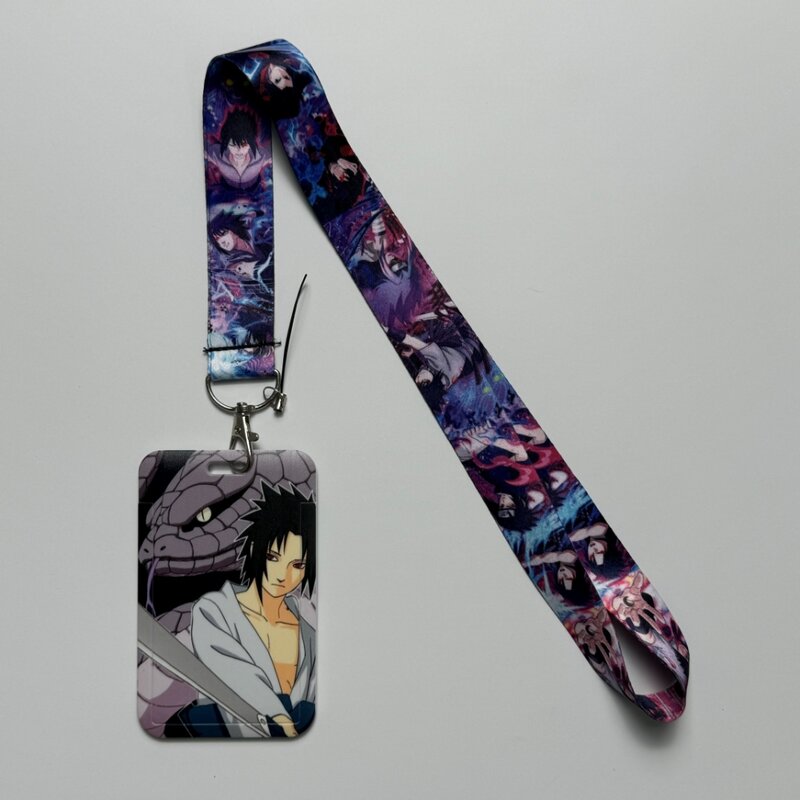 Naruto Credential Holder Japanese Anime Lanyards for Key Neck Strap For Card Badge Gym Keychain Keyring Accessories Gifts