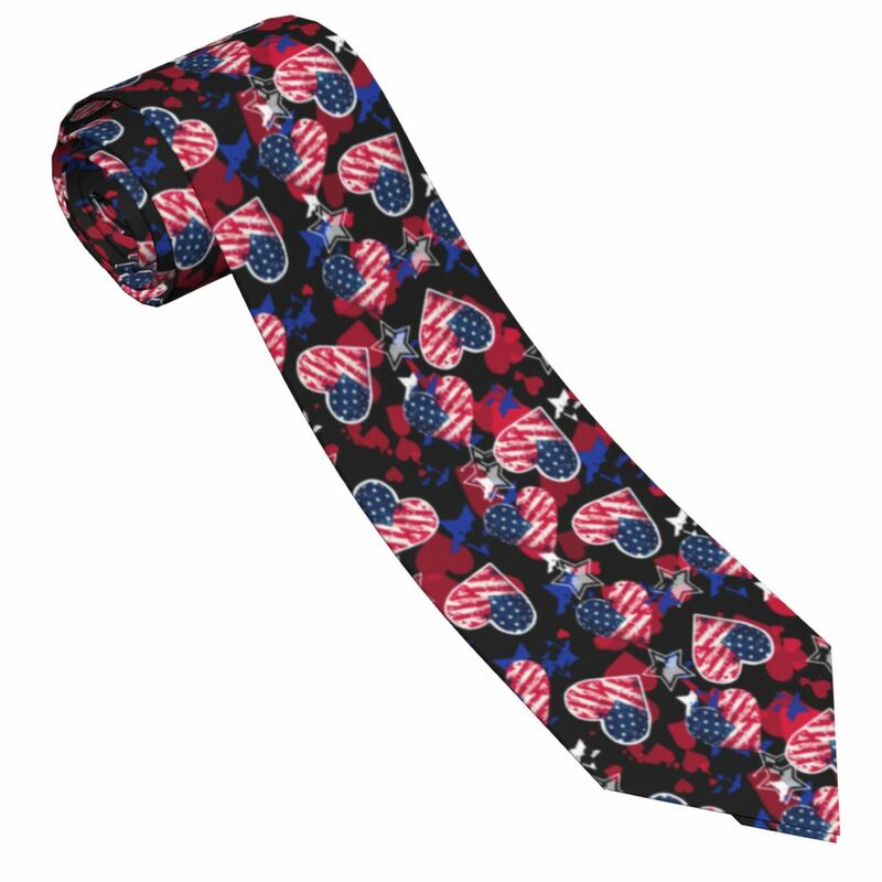Corbata de camuflaje militar de EE. UU. Con bandera americana, corbata estampada en 3D, corbata de negocios estrecha
