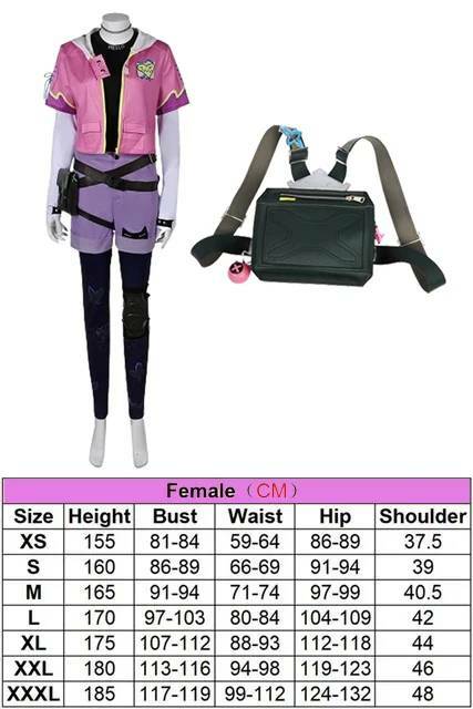 Fantasy Disguise Clove Cosplay Backpack Suits Game Valorant Costume Adult Women Fantasia Roleplay Outfits Female Girls Halloween