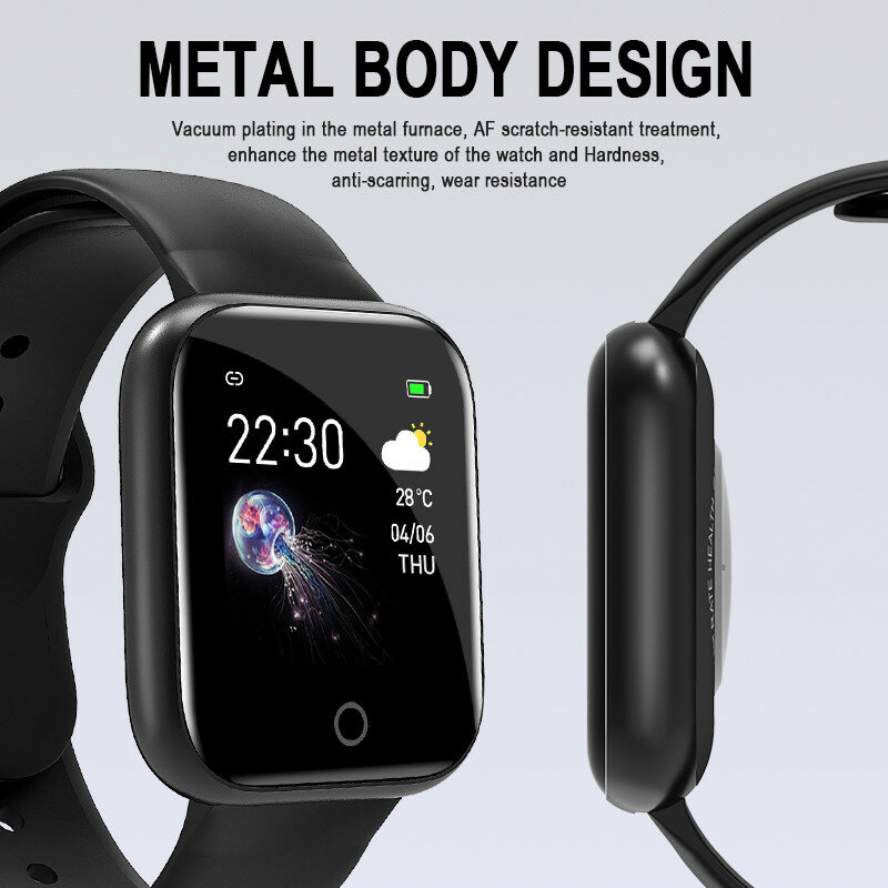 Y68-Reloj inteligente Para hombre y Mujer, accesorio de pulsera resistente al agua con seguimiento de actividad deportiva, Relojes digitales deportivos Para Android e IOS