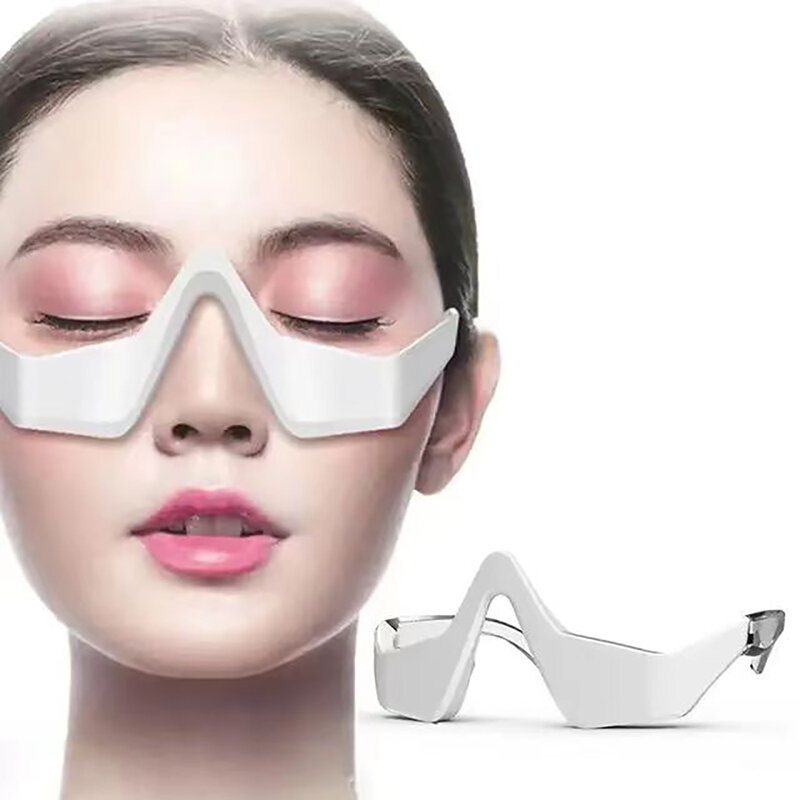 Dispositivo de belleza ocular 3D EMS Micro corriente LED luz roja para la piel de los ojos, eliminación de círculos negros, bolsas de ojos, Protector de ojos antiarrugas