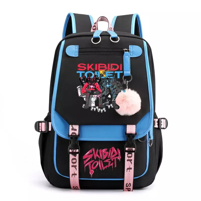 Унитаз для игры Skibidi, рюкзак с Usb-зарядкой для подростков, школьный ранец для ноутбука, уличный рюкзак для мальчиков и девочек, дорожная сумка высокого качества