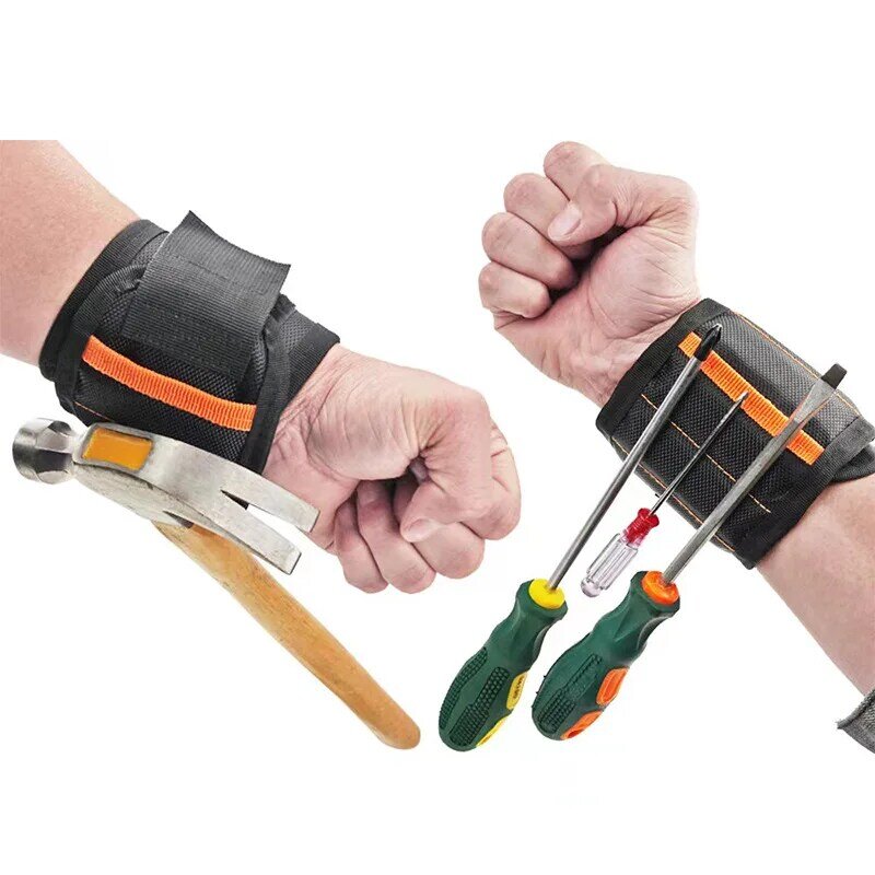 Bracelet magnétique de Support de poignet avec aimants puissants pour vis de maintien, sac à outils magnétique de sport