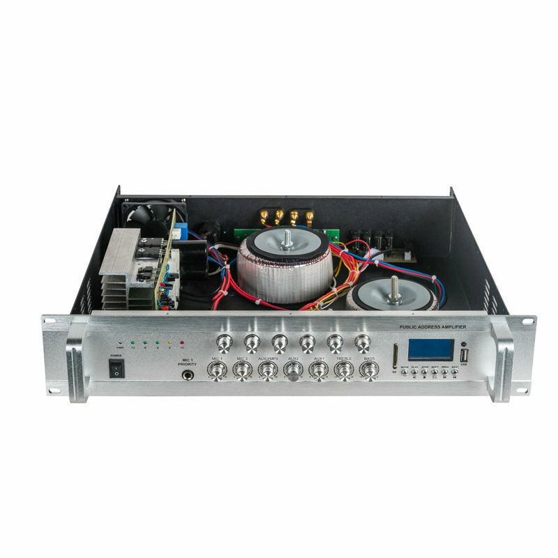 2U Constant Voltage Amplifier Public Broadcasting Amplifier Bluetooth Amplifier 80-900W Broadcasting Amplifier Power Amplifier