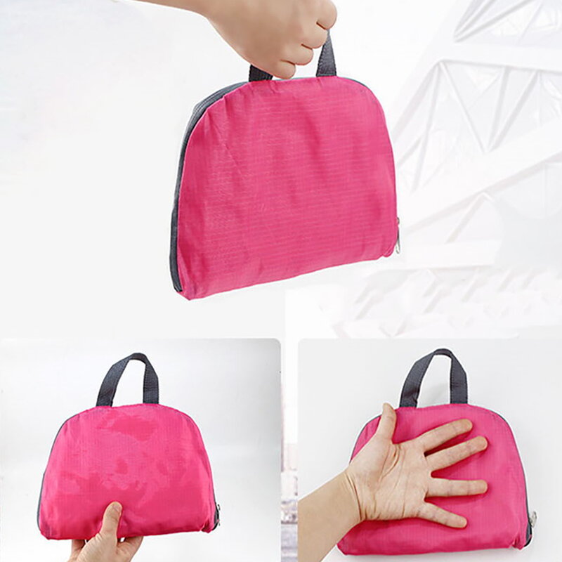 Foldable School Backpack Outdoor Travel Folding Lightweight Bag Bag Sport Hiking Gym Skull Print Camping Pink Organizer Daypack