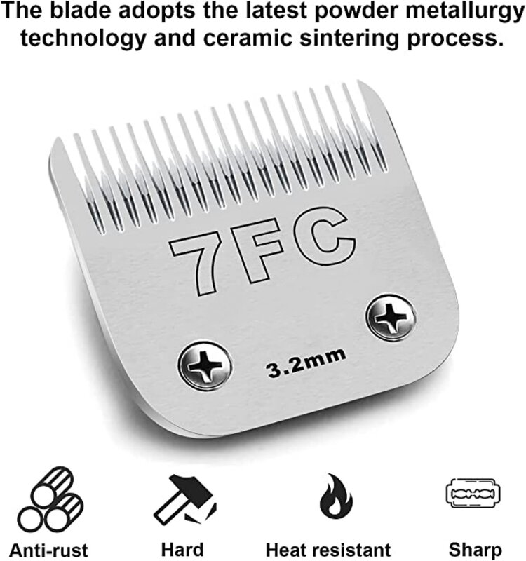 3F 4F 5F 7F Professional Pet Clipper Blade Replacement A5 Blade Fit Most Andis AG AG2 AGCC AGC2 MBG Series Animal Clippers