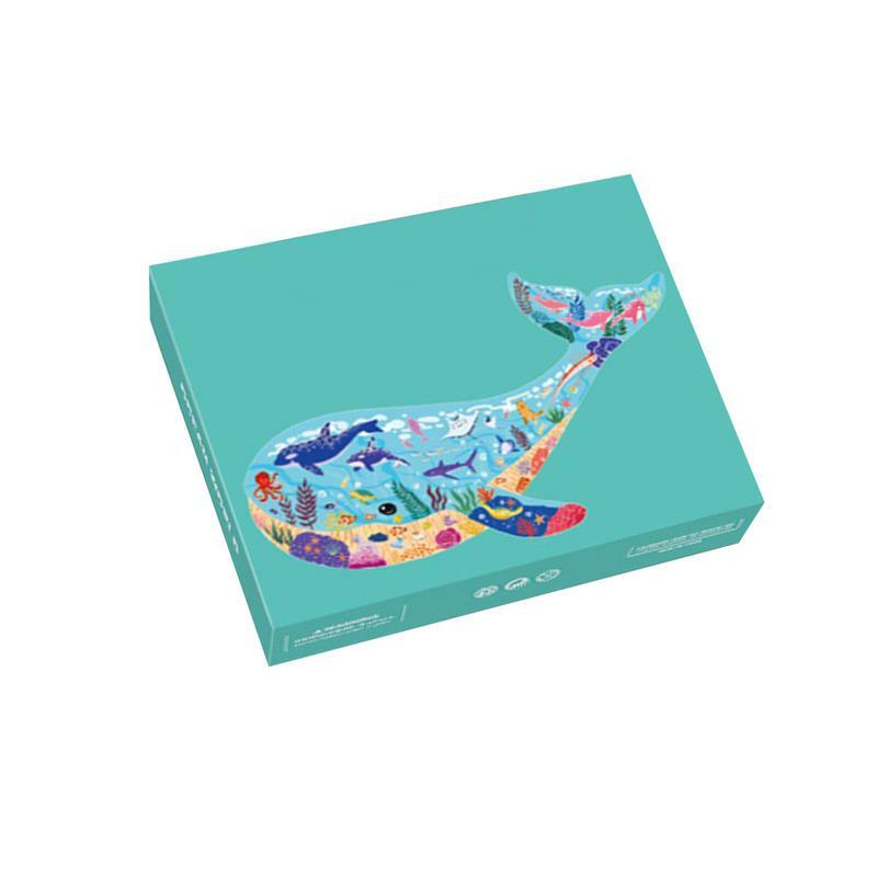 Animal Floor Puzzle Whale Shape Puzzle Toys Whale Shape Floor Puzzles Toys For Kids Ages 3 Years And Up Puzzle Gifts For Boys