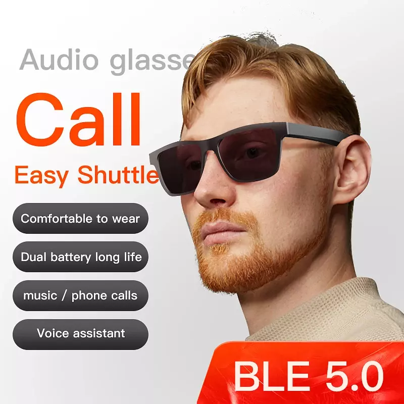 Wireless Bluetooth Smart Sunglasses Headphones - Enjoy Music Wirelessly Hands-free Calling Music Outdoor Sports Eyeglasses TWS
